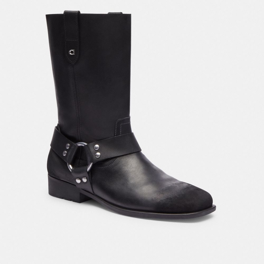 Black Women Coach Tara Biker Boots | MY_CH10130