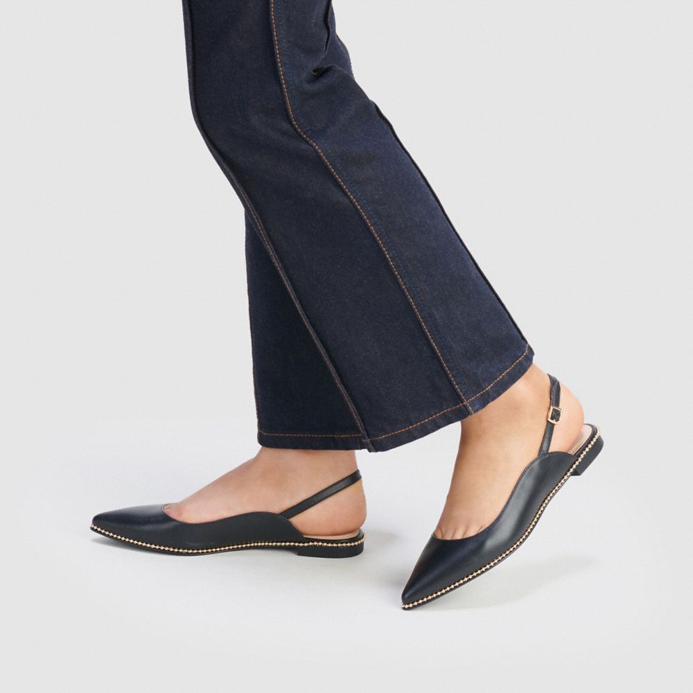 Black Women Coach Vae Skimmer Loafers | MY_CH47543