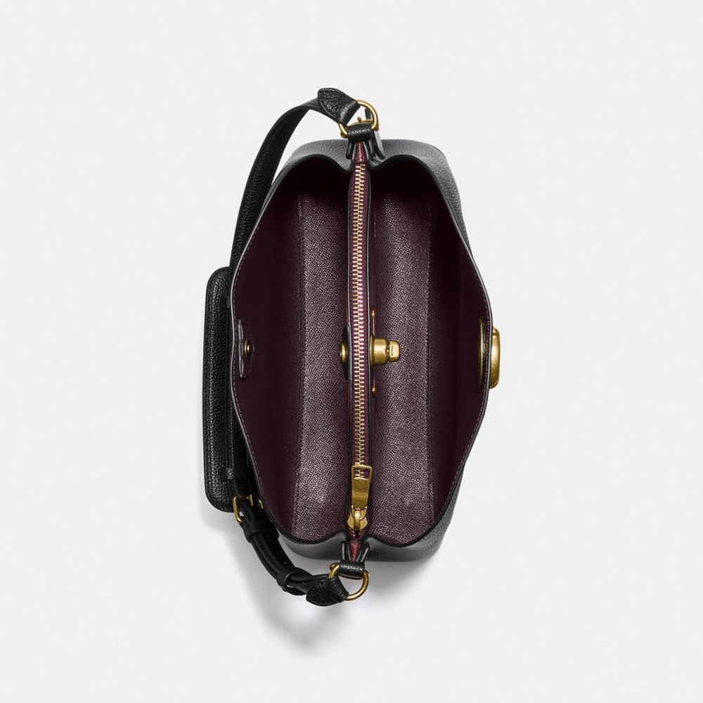 Black Women Coach Willow Pebble Leather Shoulder Bags | MY_CH46152