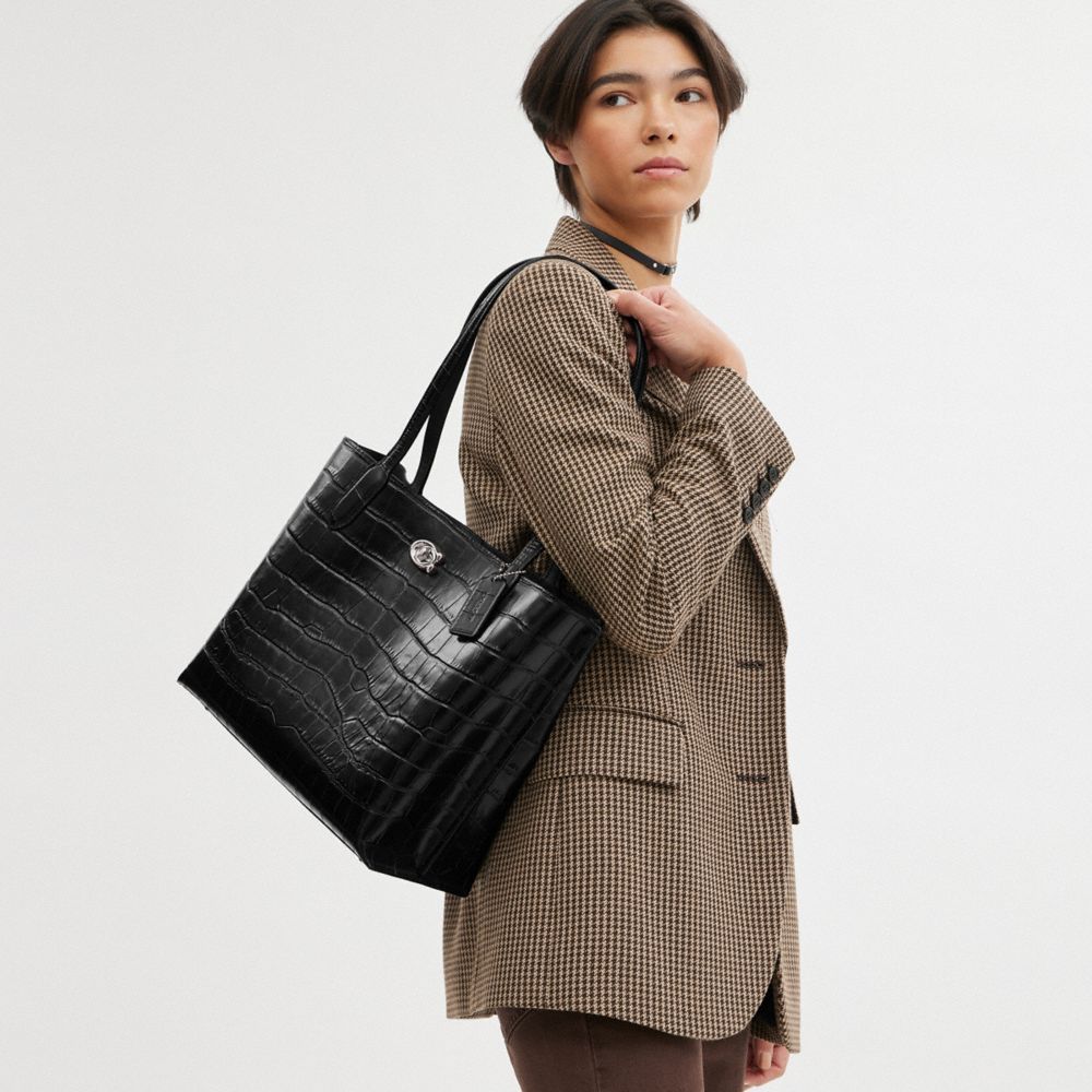 Black Women Coach Willow Tote Bag | MY_CH22593