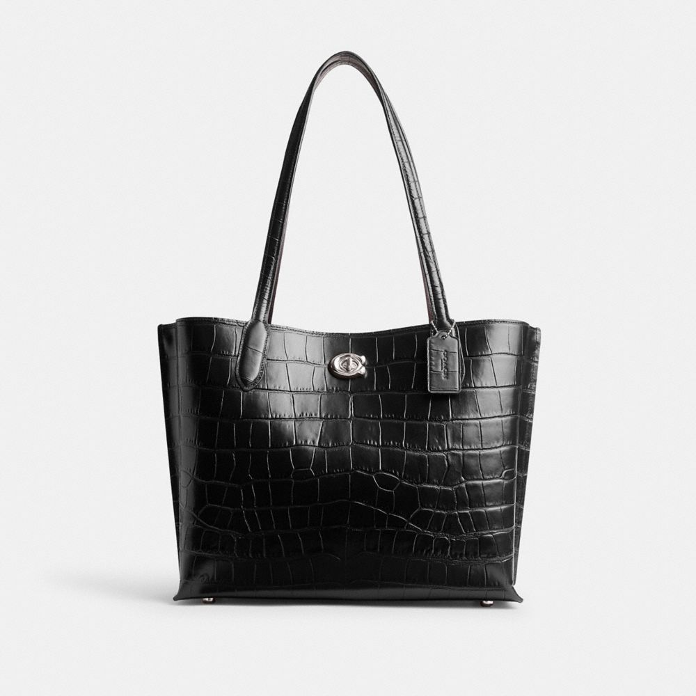 Black Women Coach Willow Tote Bag | MY_CH22593