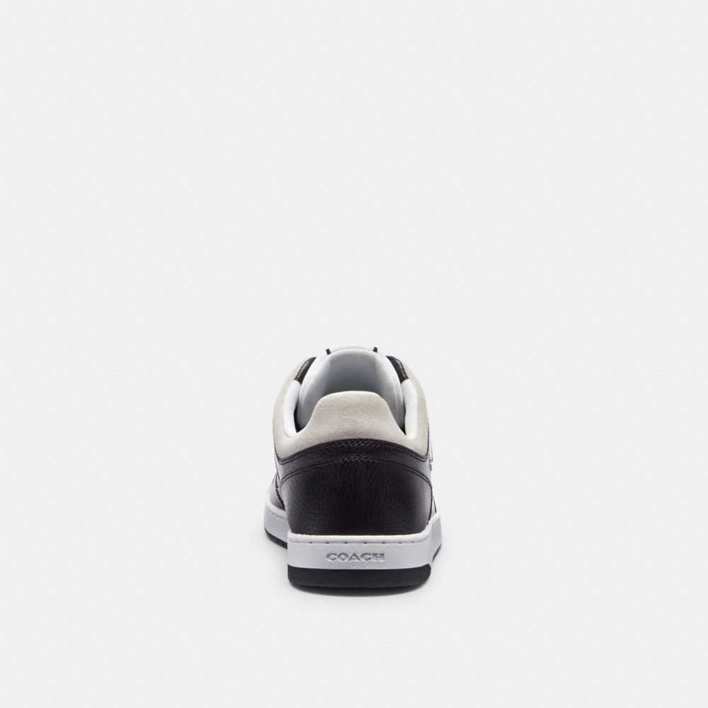 Black / White Men Coach C201 Sneakers | MY_CH14747