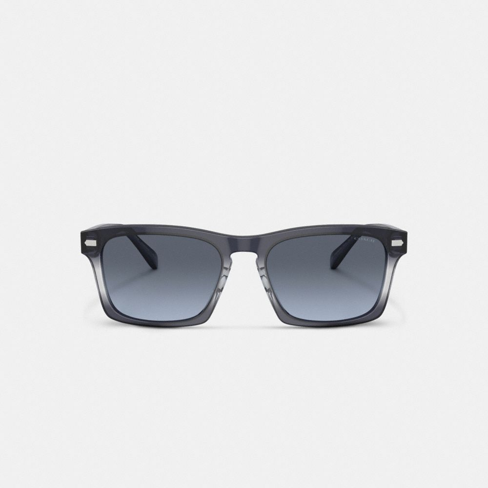 Blue Men Coach Keyhole Square Gradient Sunglasses | MY_CH64207