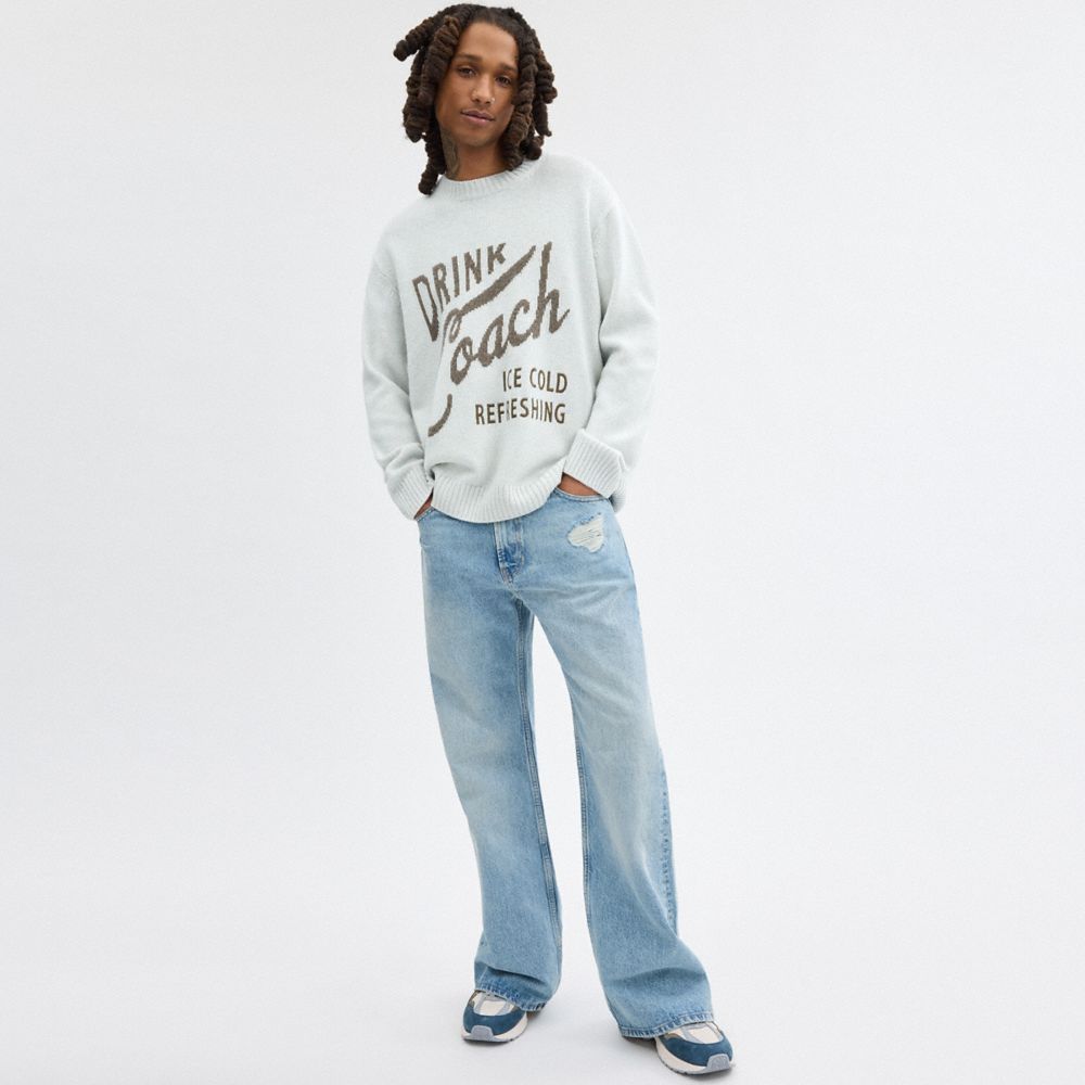 Blue Men Coach Narrow Sweaters | MY_CH23134