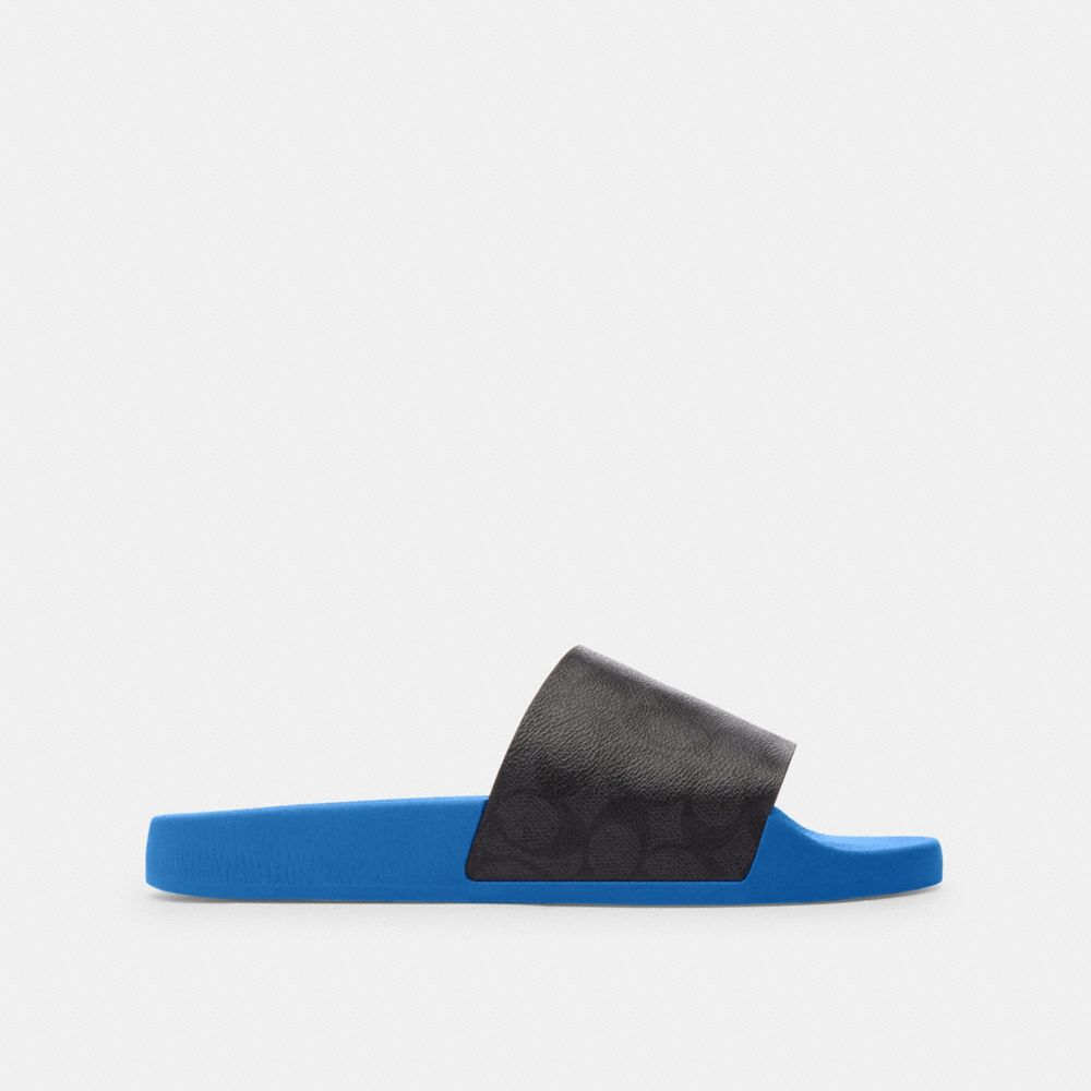 Blue Men Coach Slideberry Sandals | MY_CH40920