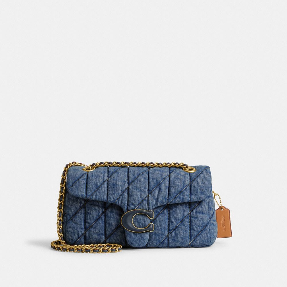 Blue / Indigo Women Coach Tabby 26 With Quilting Denim Shoulder Bags | MY_CH74704