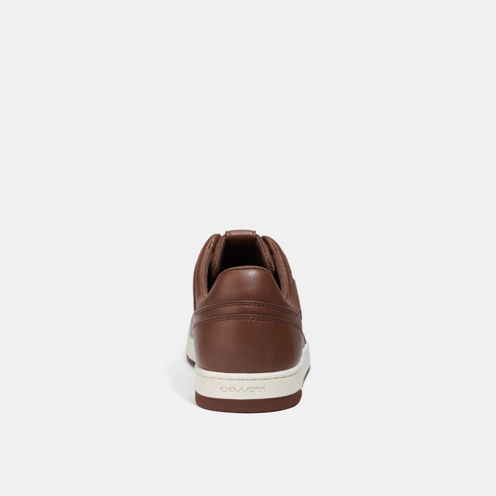 Brown Men Coach C201 In Signature Sneakers | MY_CH13497