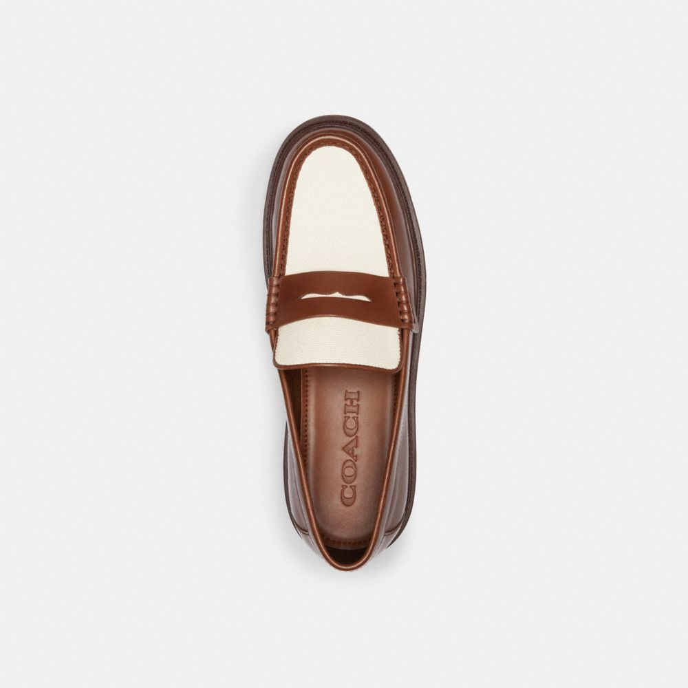 Brown Men Coach Cooper Loafers | MY_CH77856