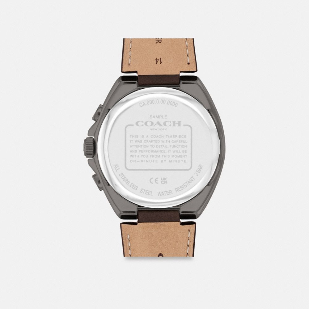 Brown Men Coach Jackson 45 Mm Watches | MY_CH12198