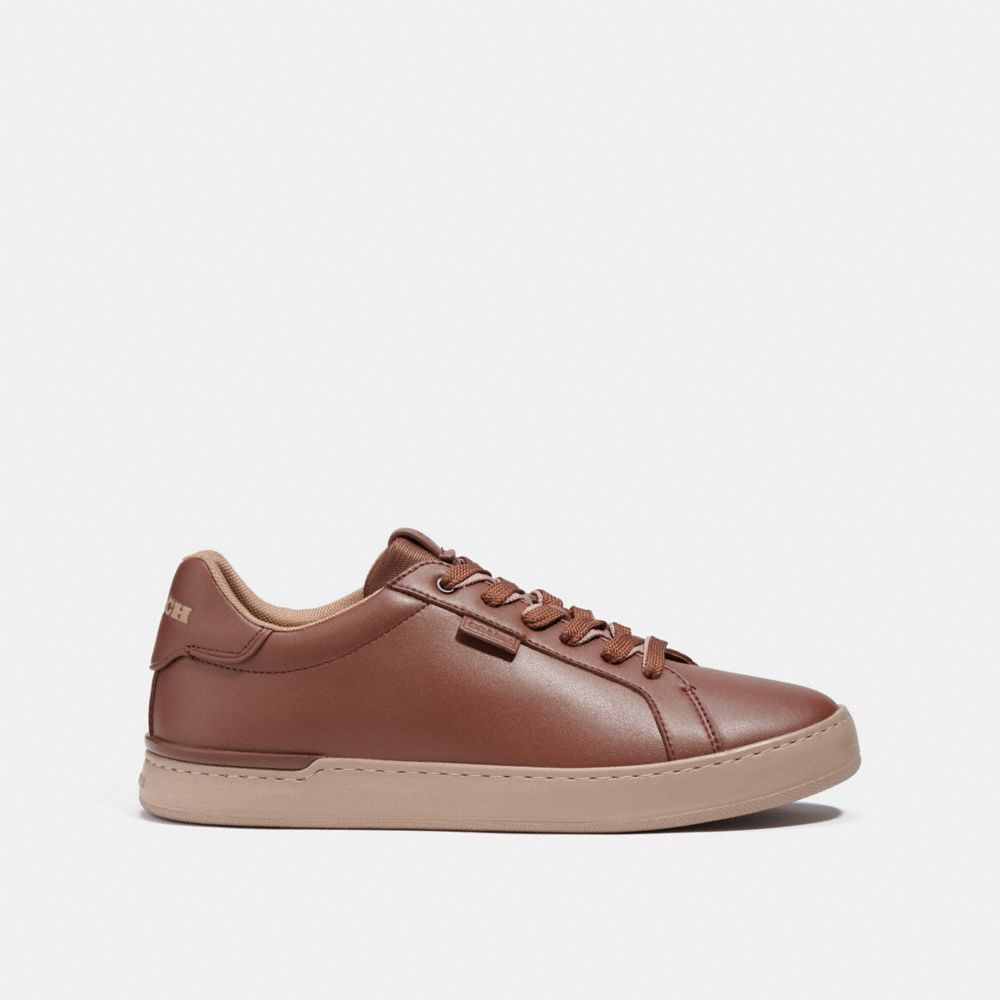 Brown Men Coach Lowline Low Top Sneakers | MY_CH30605