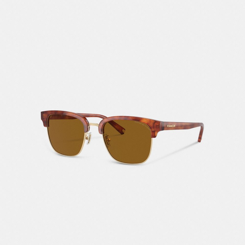 Brown Men Coach Retro Sunglasses | MY_CH84175