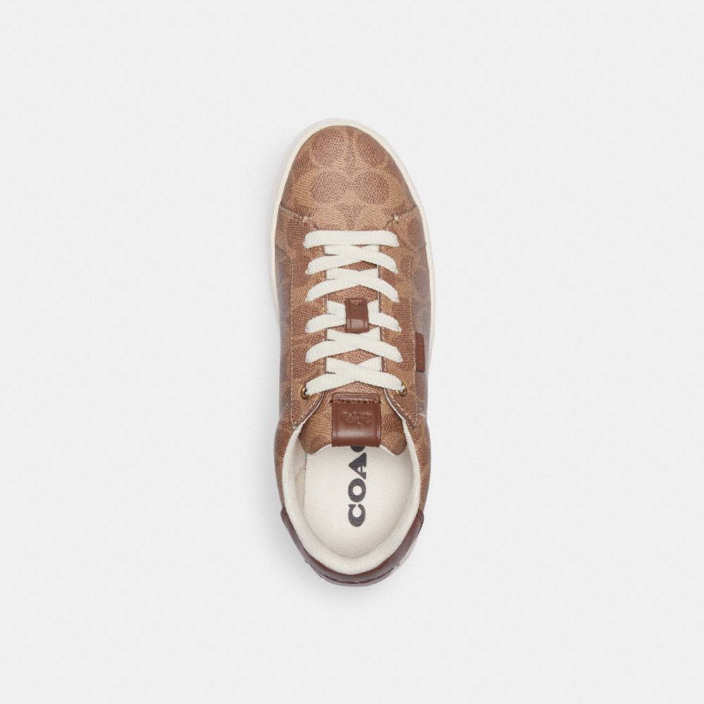 Brown Women Coach Lowline Luxe Low Top Tan Sneakers | MY_CH89238