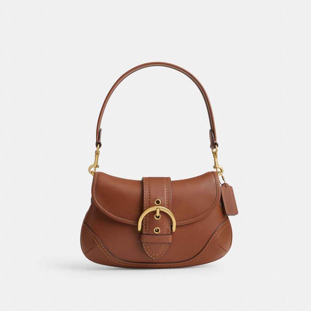 Brown Women Coach Soho In Regenerative Leather Brass Shoulder Bags | MY_CH35112