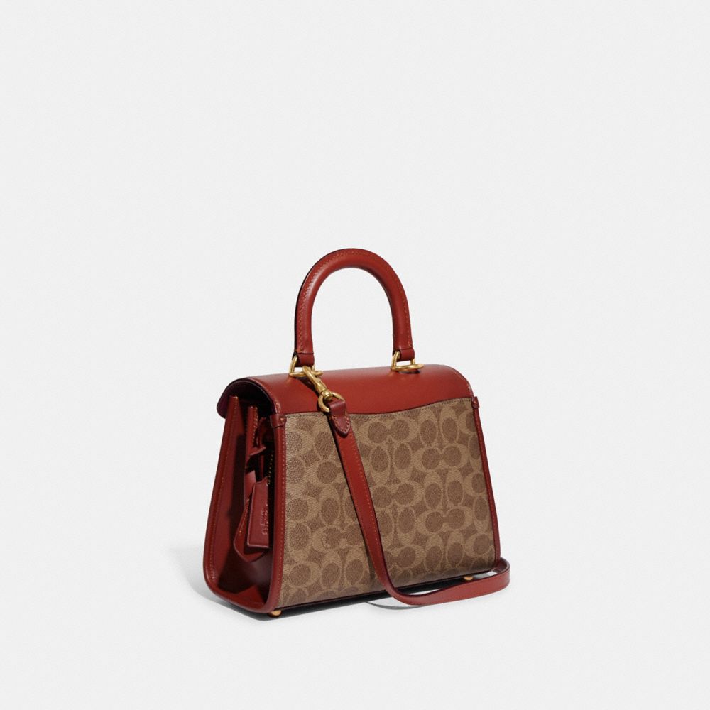 Brown / Red Women Coach Sammy Top Handle In Signature Crossbody Bags | MY_CH88507