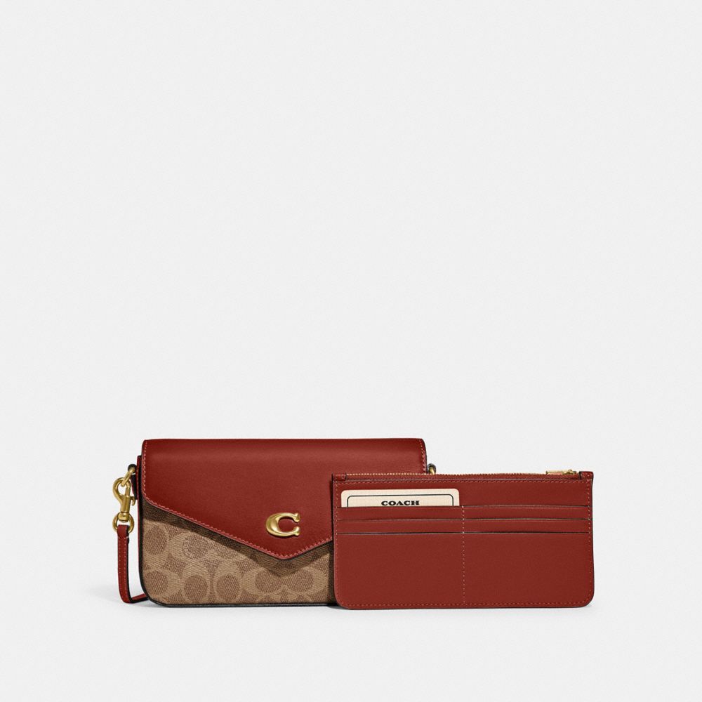 Brown / Red Women Coach Wyn In Signature Crossbody Bags | MY_CH41148