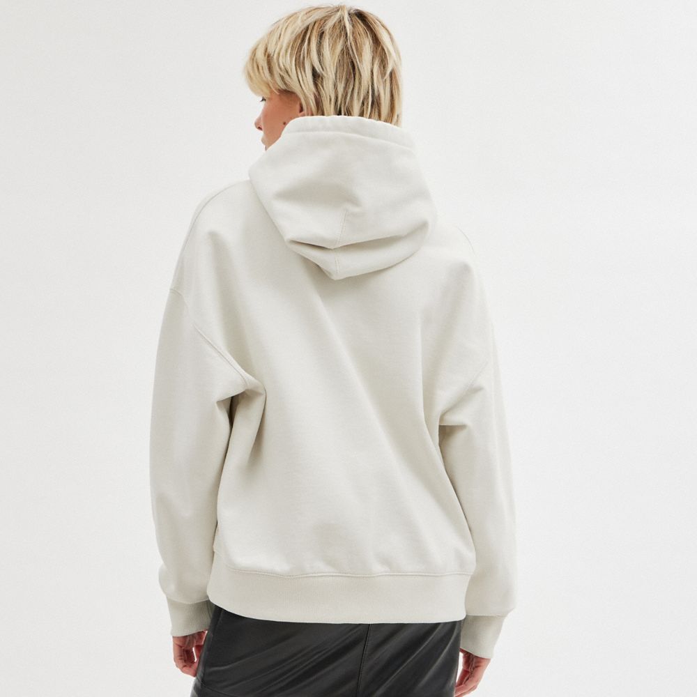 Cream Men Coach Hoodie Cream Sweatshirts | MY_CH90480