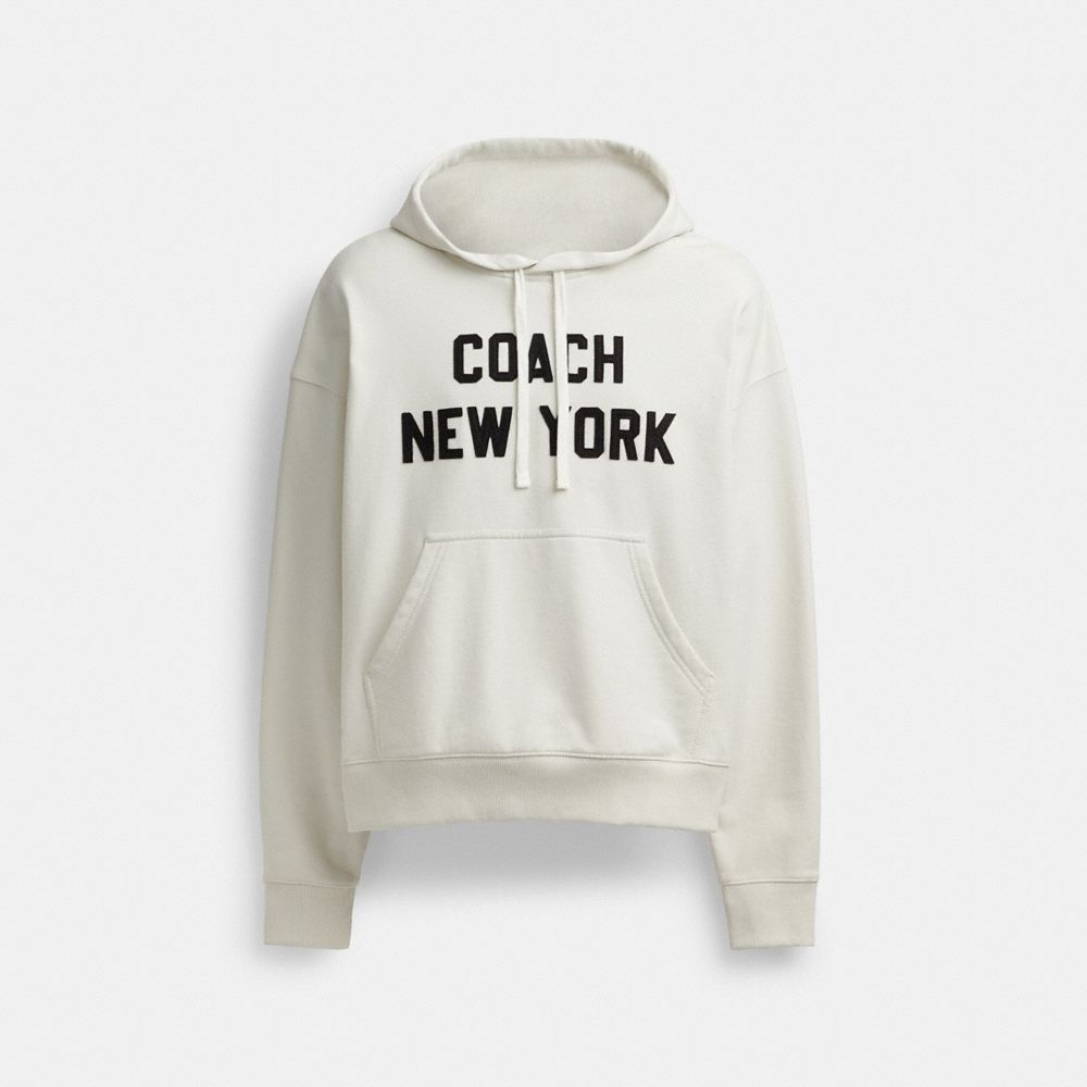 Cream Men Coach Hoodie Cream Sweatshirts | MY_CH90480