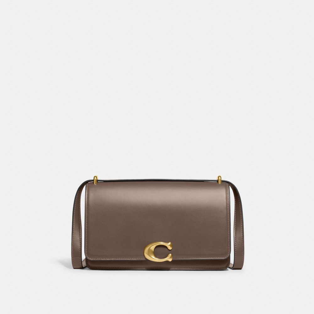 Dark Grey Women Coach Bandit Brass Shoulder Bags | MY_CH29106