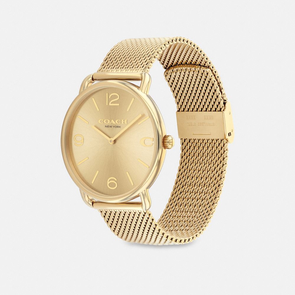 Gold Men Coach Elliot 41 Mm Watches | MY_CH79531