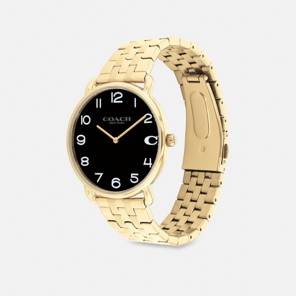 Gold Men Coach Elliot 41 Mm Watches | MY_CH52130