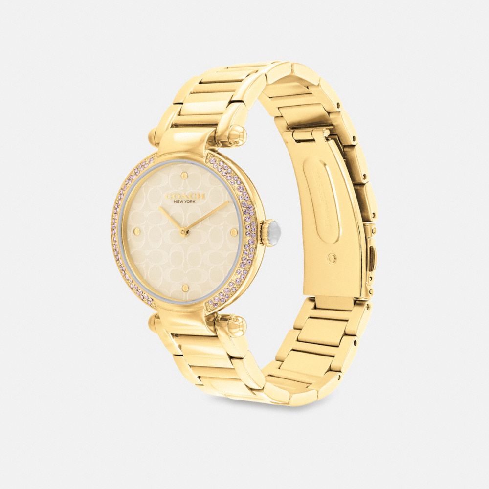 Gold Women Coach Cary 34 Mm Watches | MY_CH74551