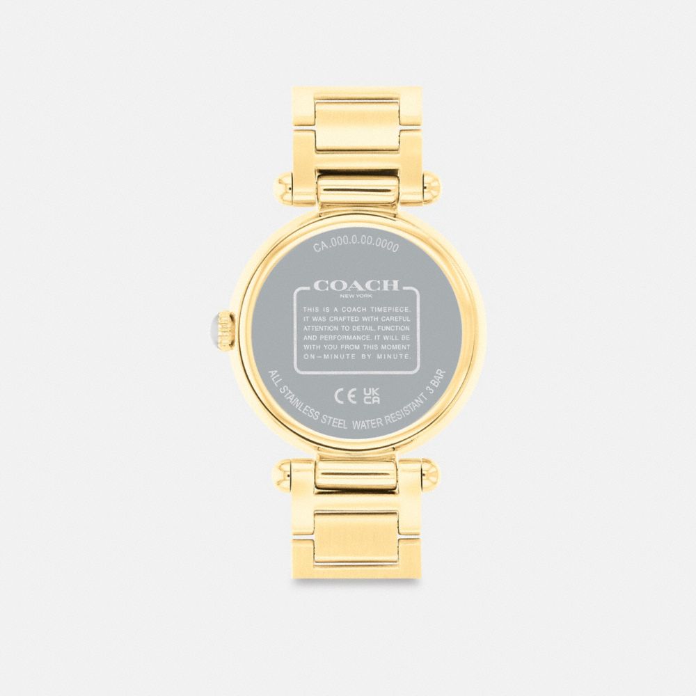 Gold Women Coach Cary 34 Mm Watches | MY_CH74551