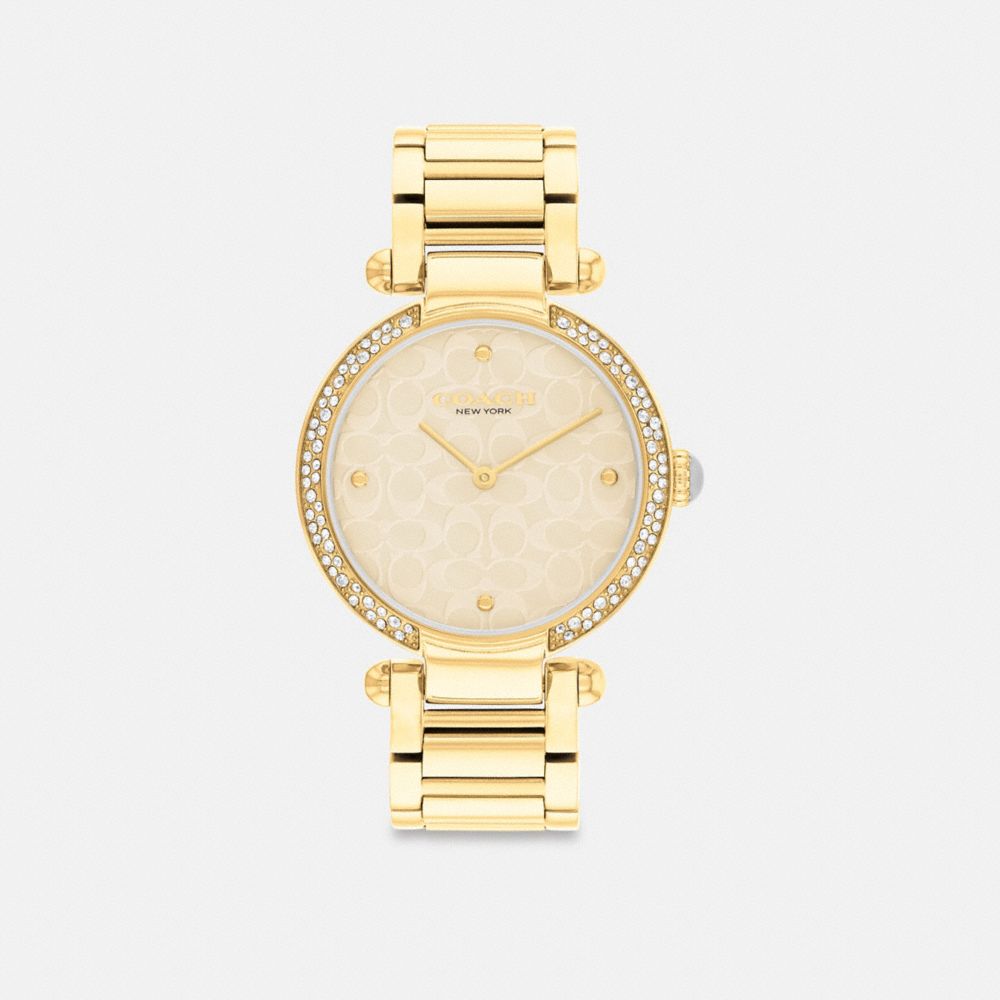 Gold Women Coach Cary 34 Mm Watches | MY_CH74551