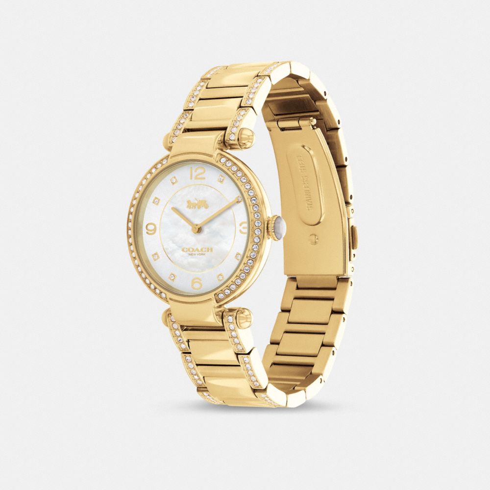 Gold Women Coach Cary 34 Mm Watches | MY_CH59853