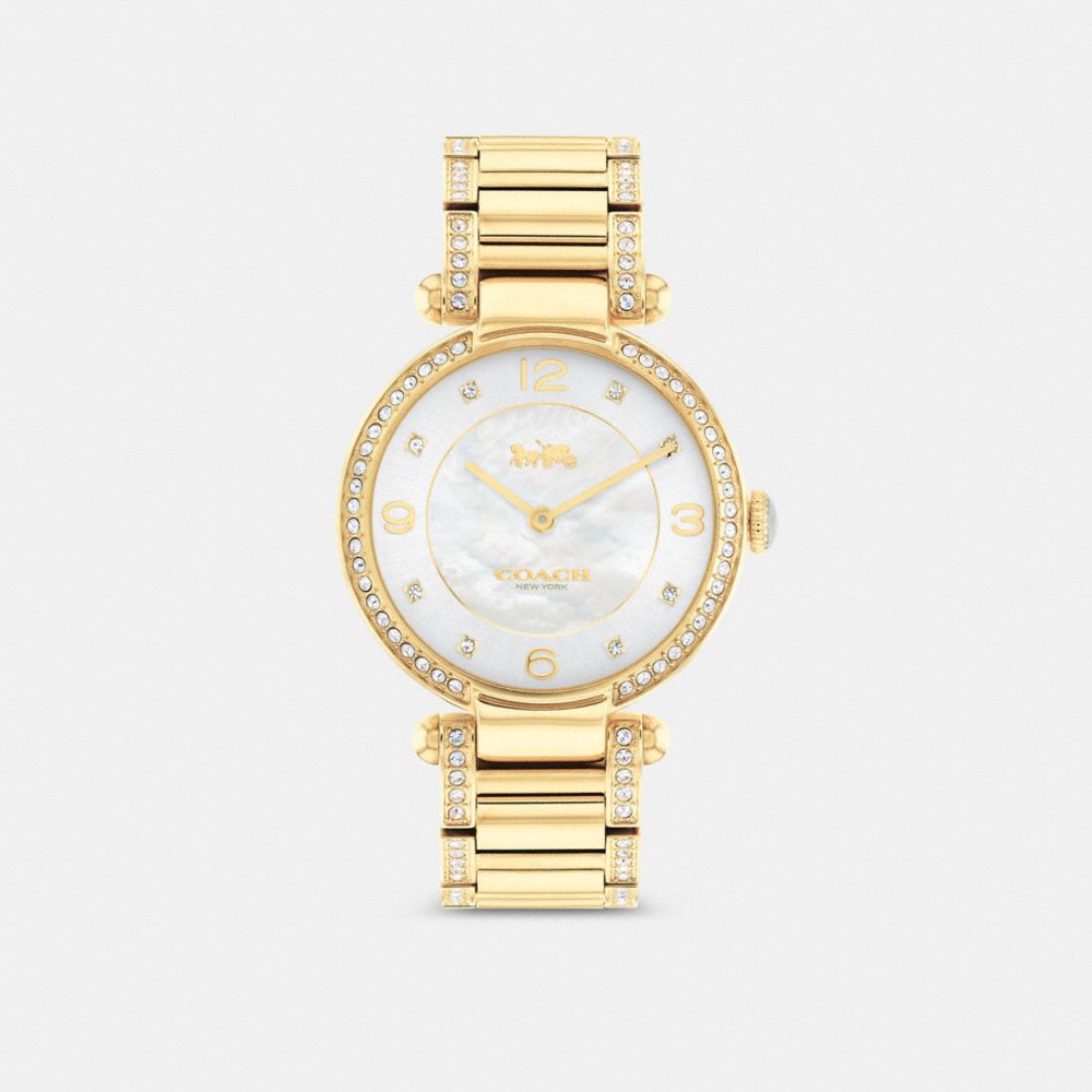 Gold Women Coach Cary 34 Mm Watches | MY_CH59853