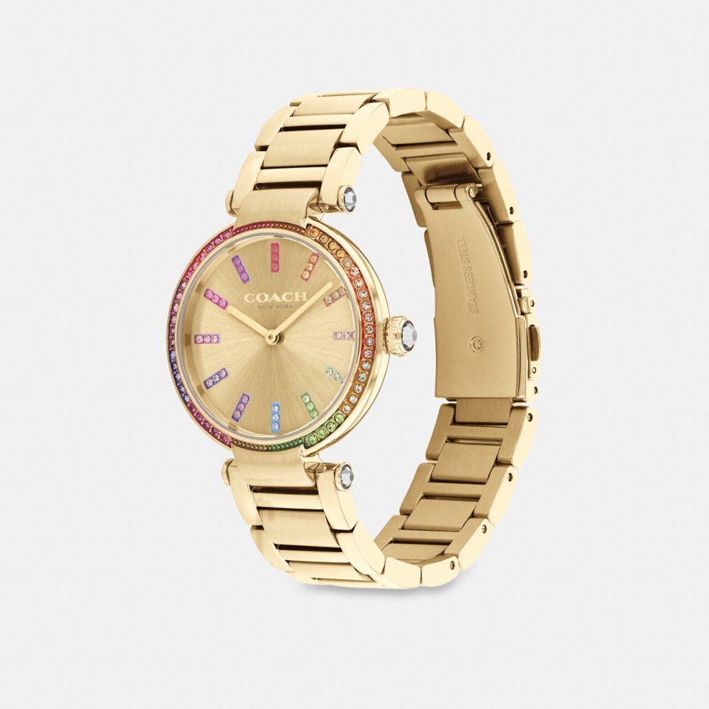 Gold Women Coach Cary 34 Mm Watches | MY_CH45415