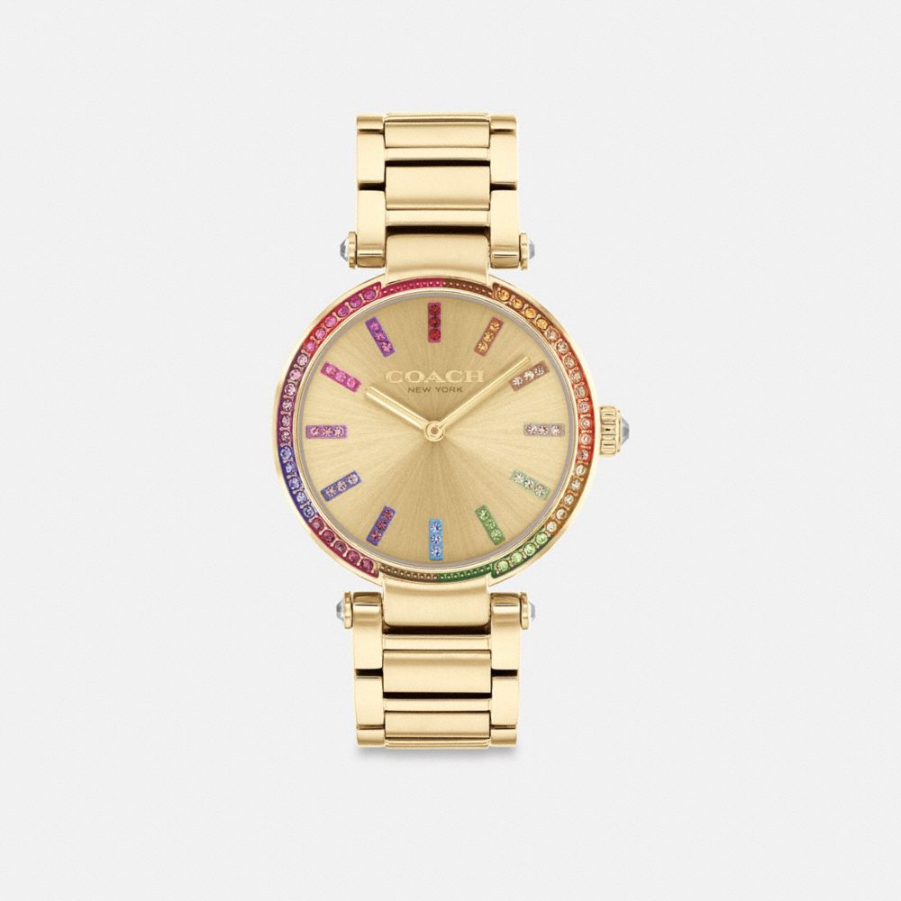 Gold Women Coach Cary 34 Mm Watches | MY_CH45415