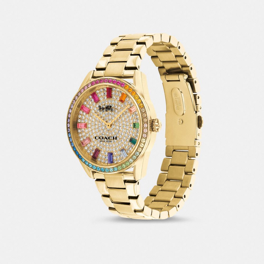 Gold Women Coach Preston 36 Mm Watches | MY_CH45671