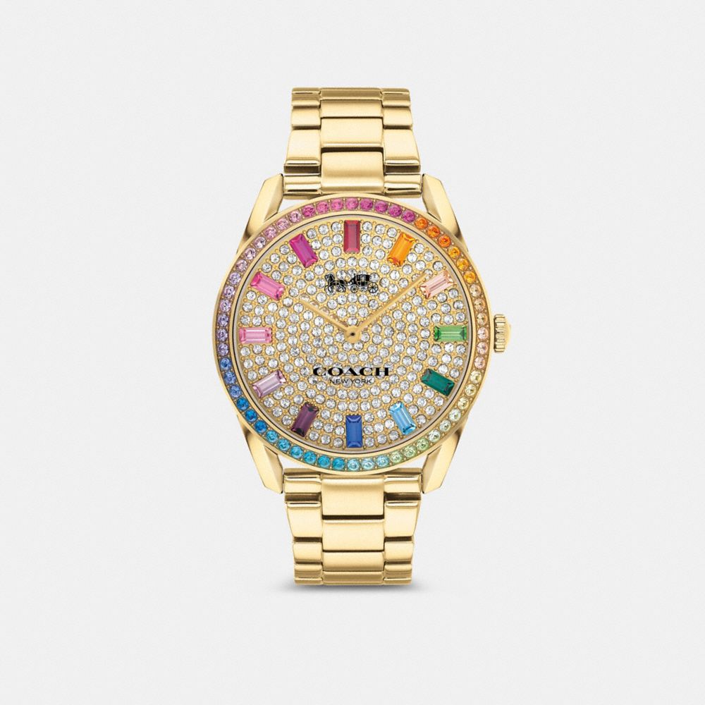 Gold Women Coach Preston 36 Mm Watches | MY_CH45671