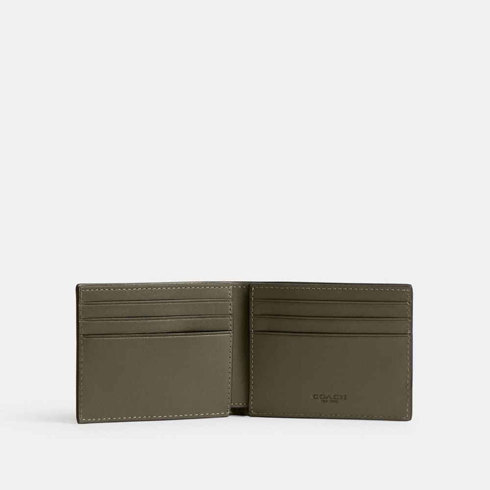 Green Men Coach Slim Billfold Wallet Billfolds | MY_CH42145