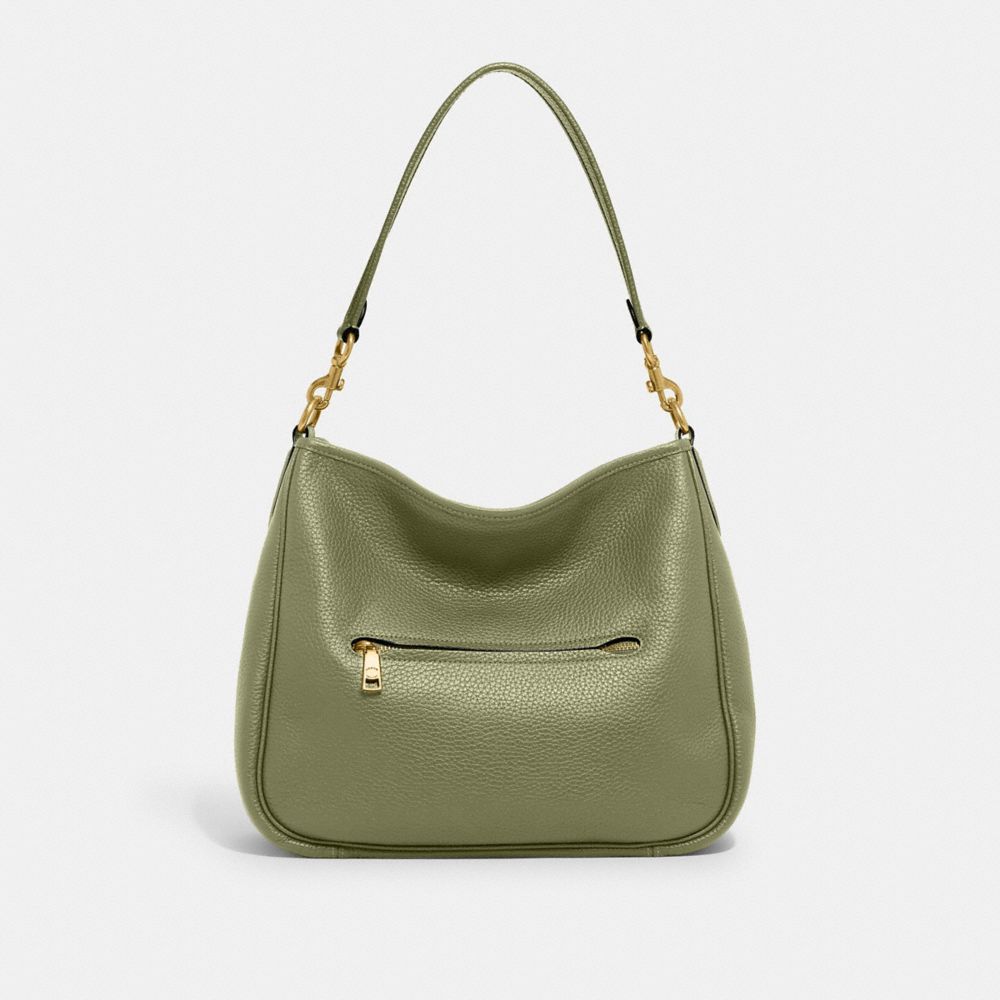 Green Women Coach Cary Pebble Leather Shoulder Bags | MY_CH58696