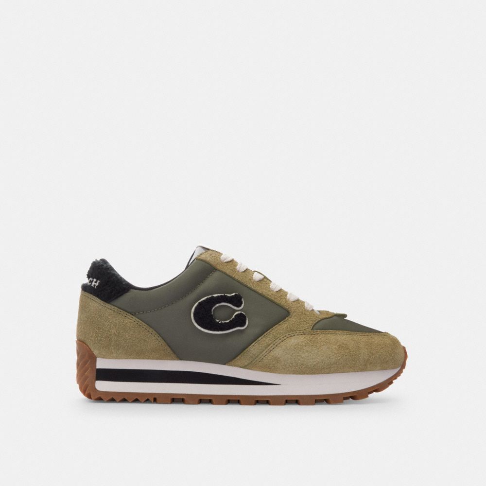 Green Women Coach Runner Moss Sneakers | MY_CH75933