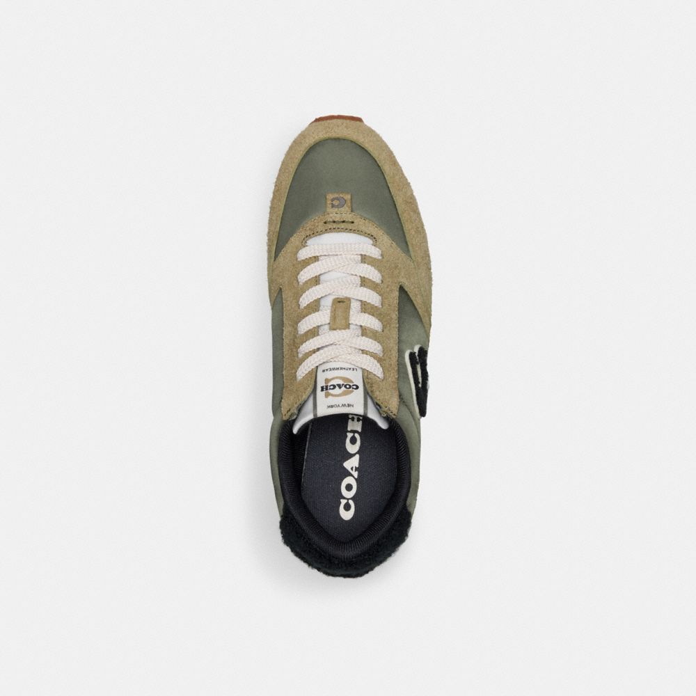 Green Women Coach Runner Moss Sneakers | MY_CH75933