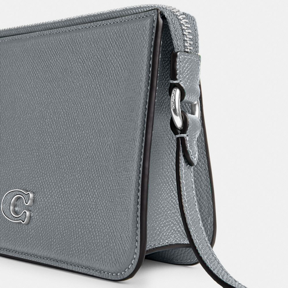 Grey Blue Men Coach With Signature Pouches | MY_CH27702