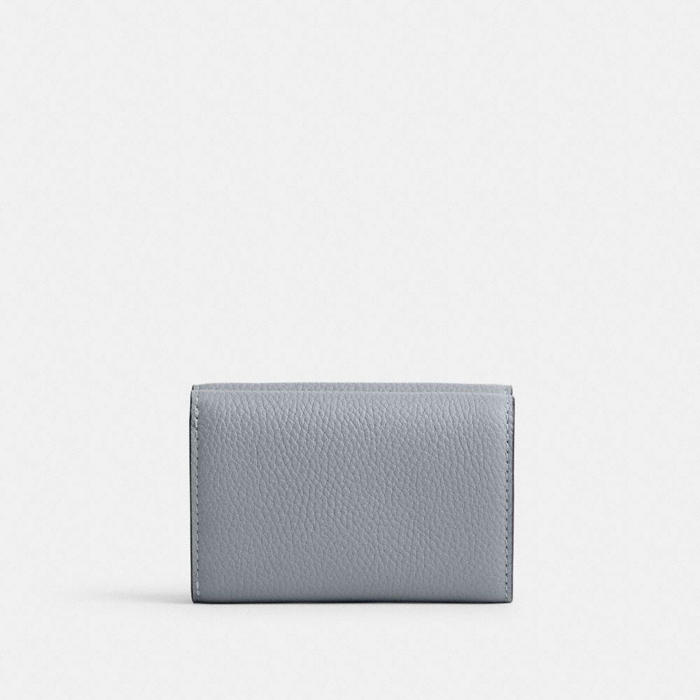 Grey Blue Women Coach Essential Mini Trifold Small Wallets | MY_CH30683