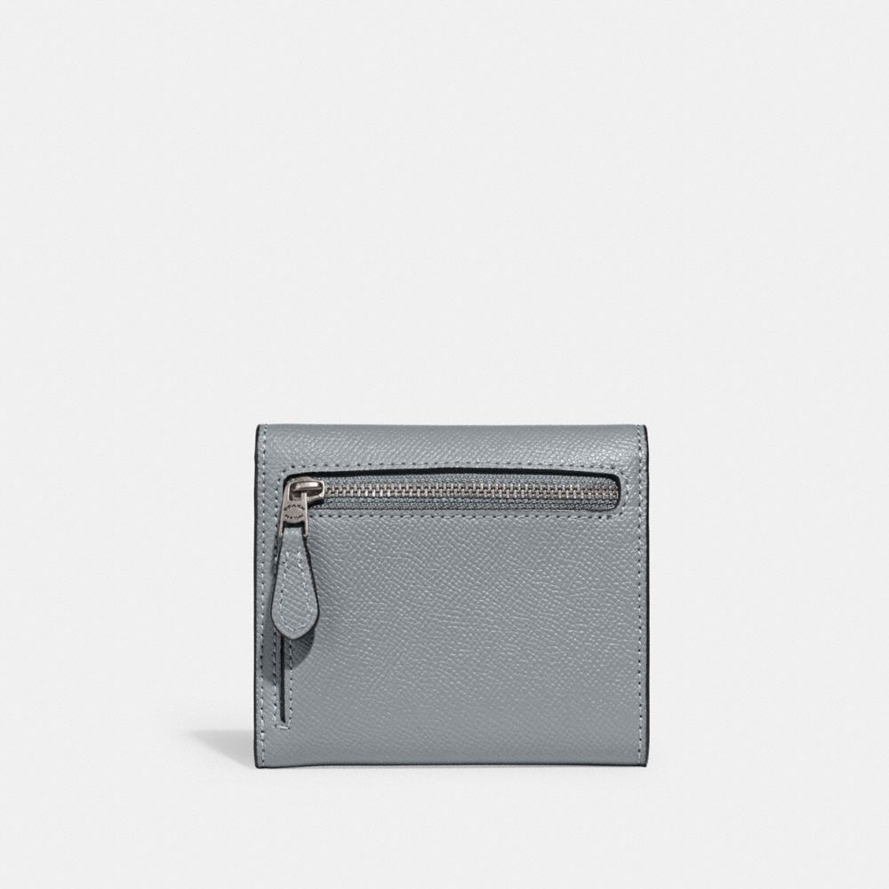 Grey Blue Women Coach Wyn Leather Small Wallets | MY_CH43259