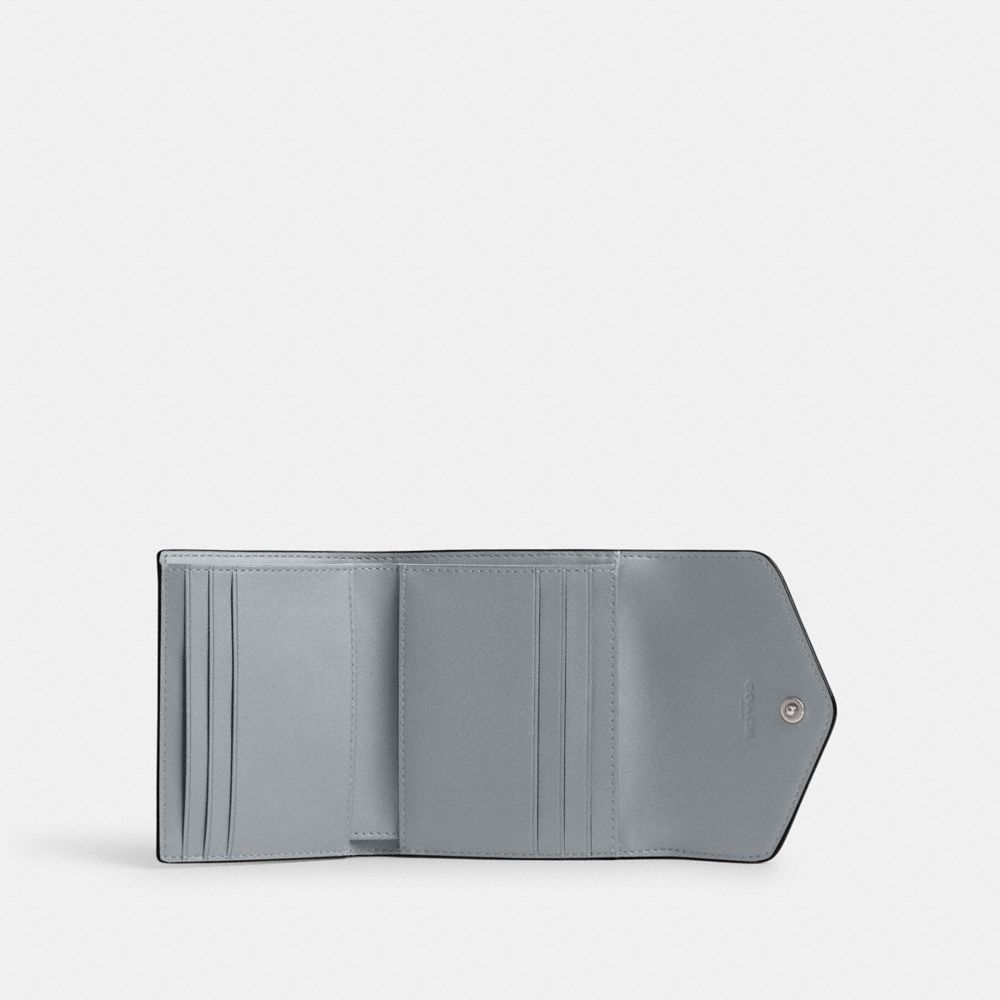 Grey Blue Women Coach Wyn Leather Small Wallets | MY_CH43259