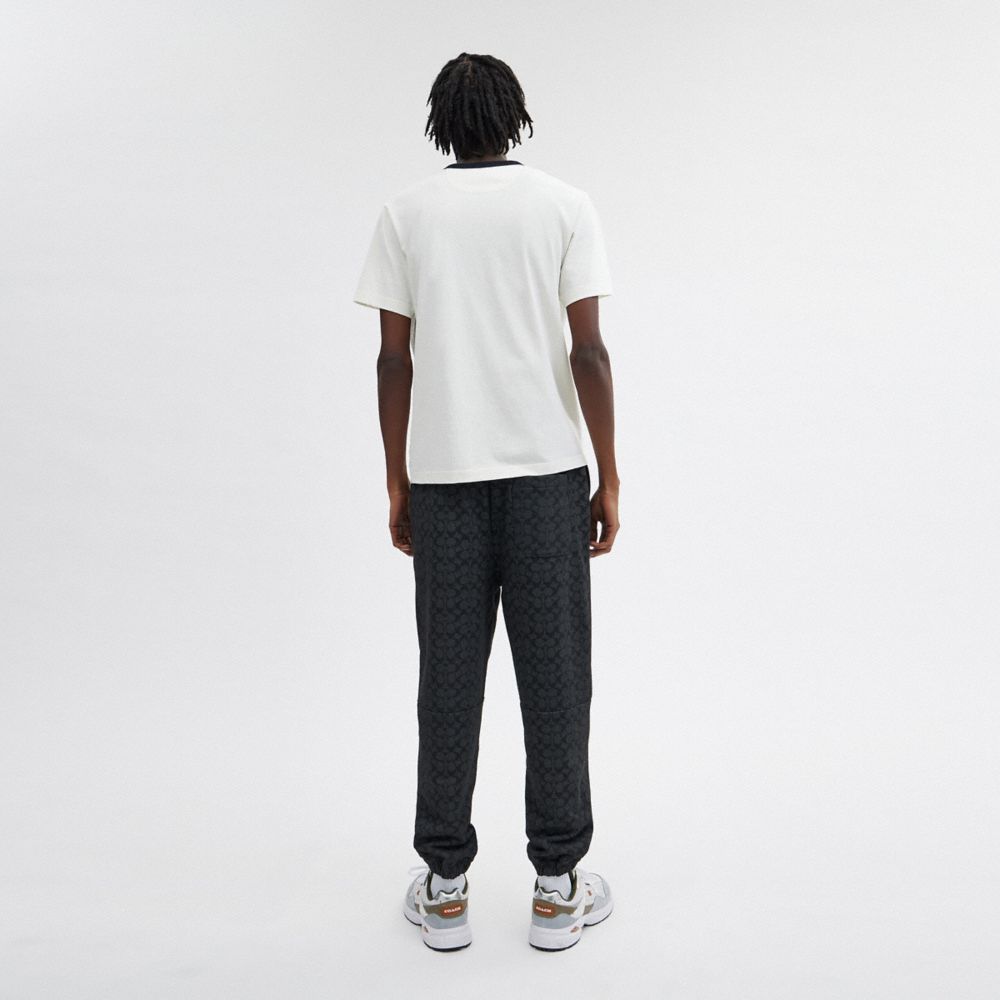 Grey Men Coach Essential Signature Signature Joggers | MY_CH48123