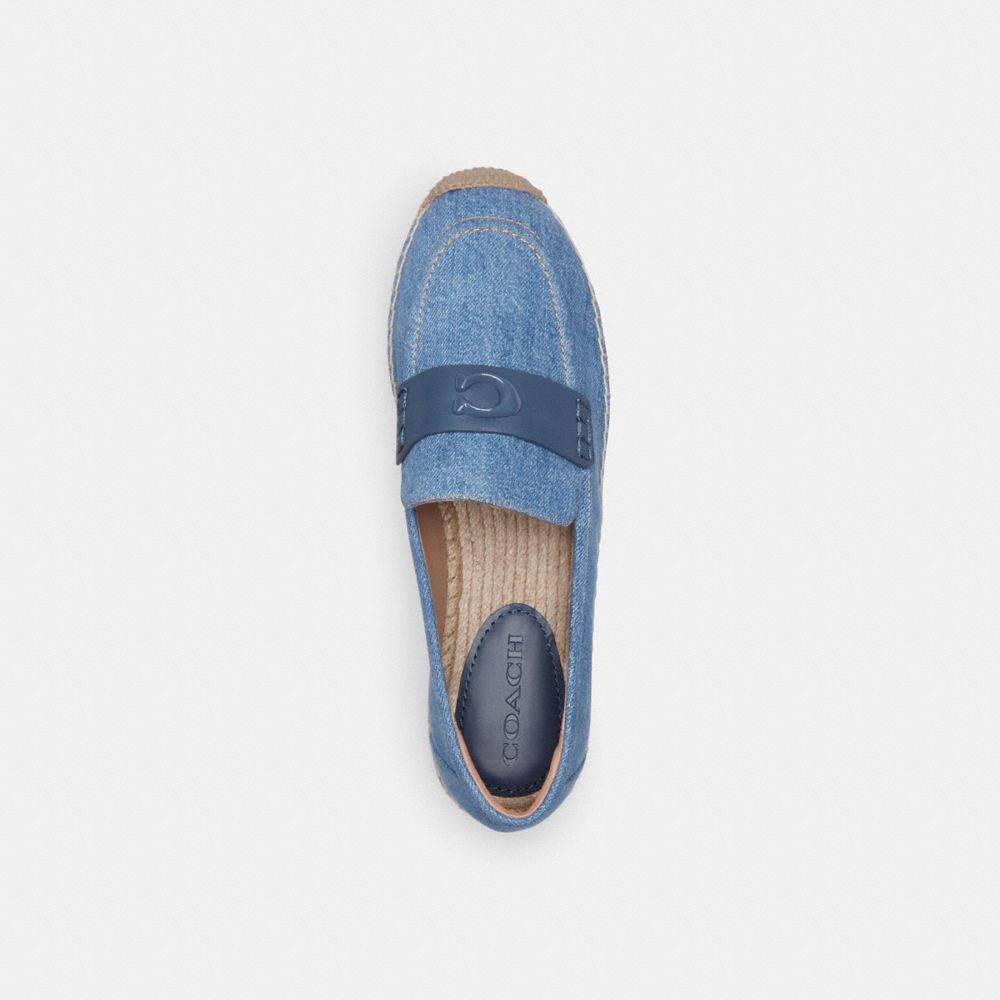 Indigo Blue Women Coach Camilla Indigo Denim Espadrille | MY_CH60558