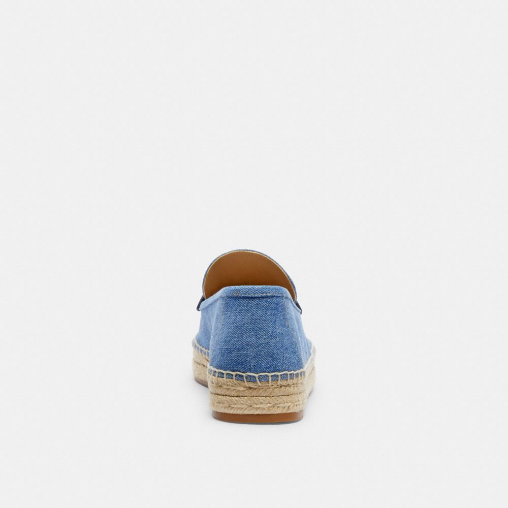 Indigo Blue Women Coach Camilla Indigo Denim Espadrille | MY_CH60558