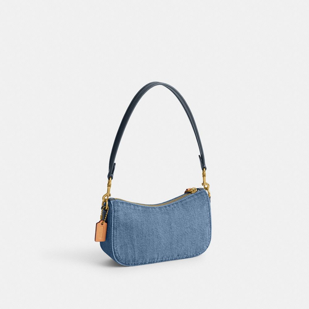 Indigo Women Coach Swinger 20 Brass Shoulder Bags | MY_CH99020