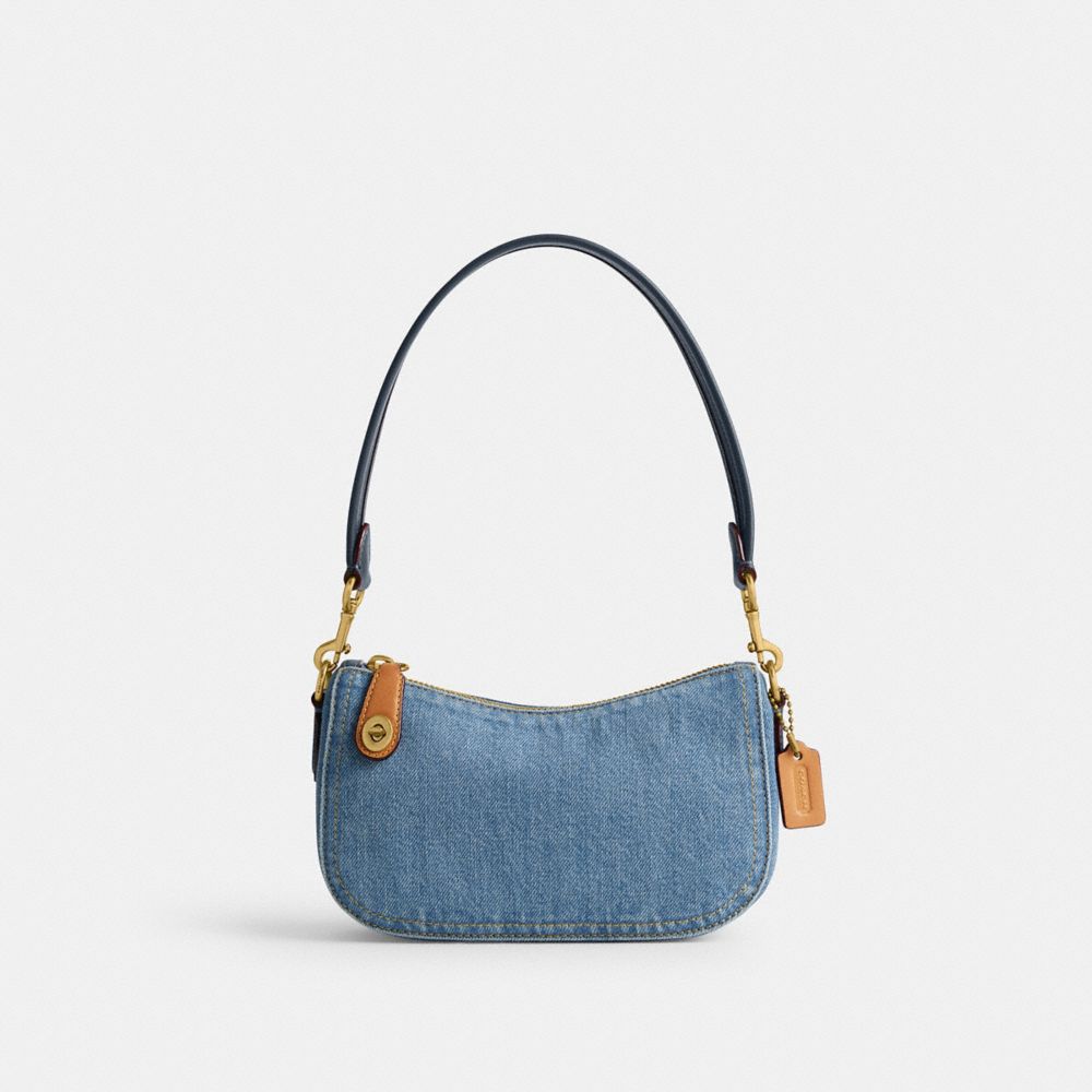 Indigo Women Coach Swinger 20 Brass Shoulder Bags | MY_CH99020