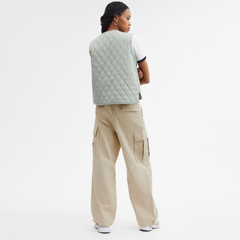 Khaki Men Coach Cargo Pants | MY_CH91408