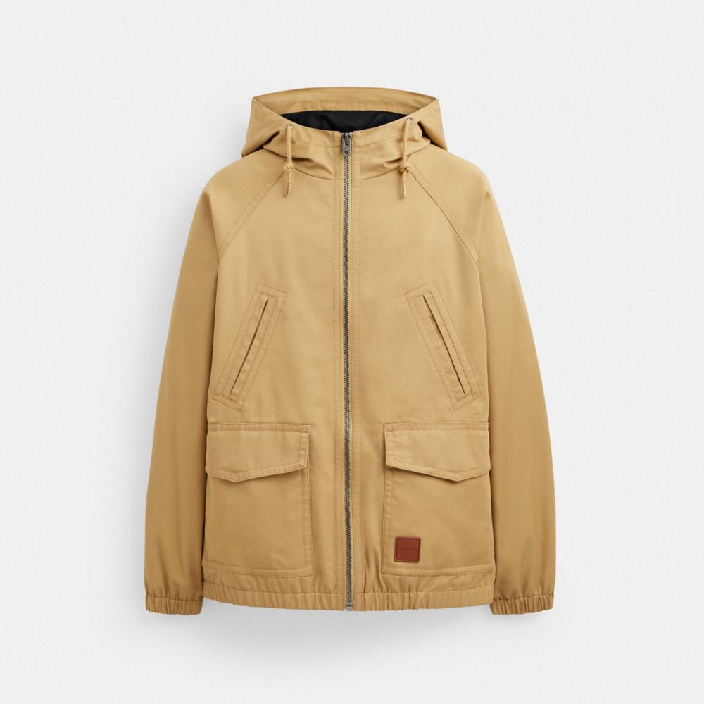 Khaki Men Coach Lightweight Parka Jackets | MY_CH59629