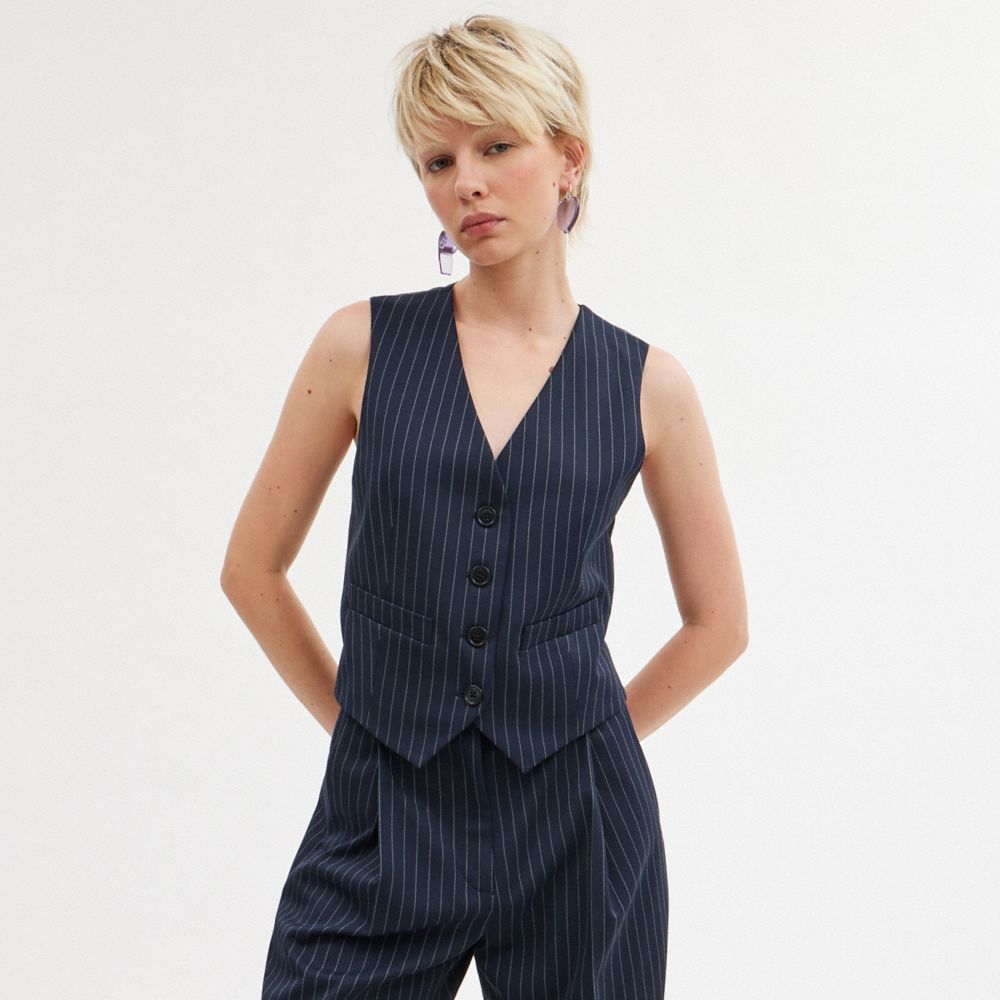 Navy Women Coach Suit Tops | MY_CH79434