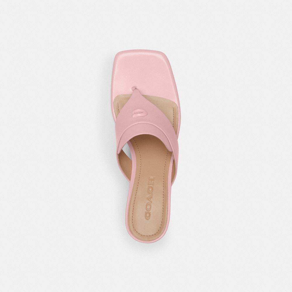 Pink Women Coach Bree Soft Sandals | MY_CH55606